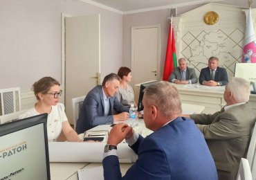 Завершающей точкой в посещении Речицкого района стала встреча с Председателем Речицкого райисполкома Довгалёвым Сергеем Николаевичем
