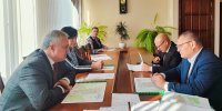 Глава администрации СЭЗ "Гомель-Ратон" Владимир Привалов встретился с Председателем Рогачевского райисполкома Александром Атрощенко