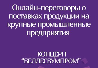 Онлайн переговоры субъектов малого и среднего предпринимательства с крупными предприятиями РБ